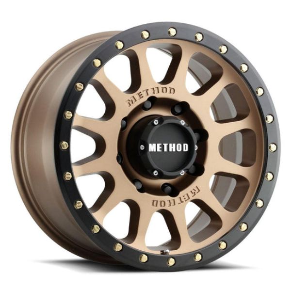 18 x 9 in. Plus 18 mm Offset 8 x 180 130.81 mm CB MR305 NV HD Bronze & Black Street Loc Wheel