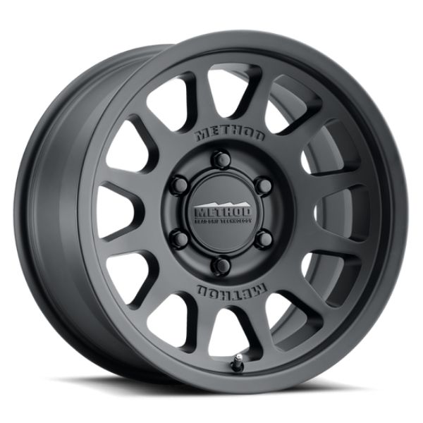 17 x 8.5 in. Plus 25 mm Offset 6 x 135 87 mm CB MR703 Matte Black Wheel