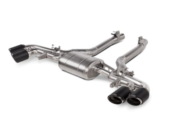 S-BM-T-16H Slip-On Line with Titanium Carbon Fiber Titanium Tips for 2020 Plus BMW X5M F95 & X6M F96