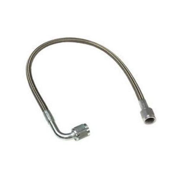 24 in. -4AN PFTE Hose Assembly Straight x 90 Degree