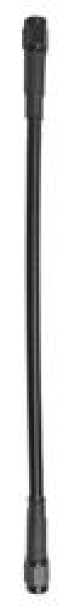 10 in. Straight x Straight Ext Black Covered Assembly with -3AN