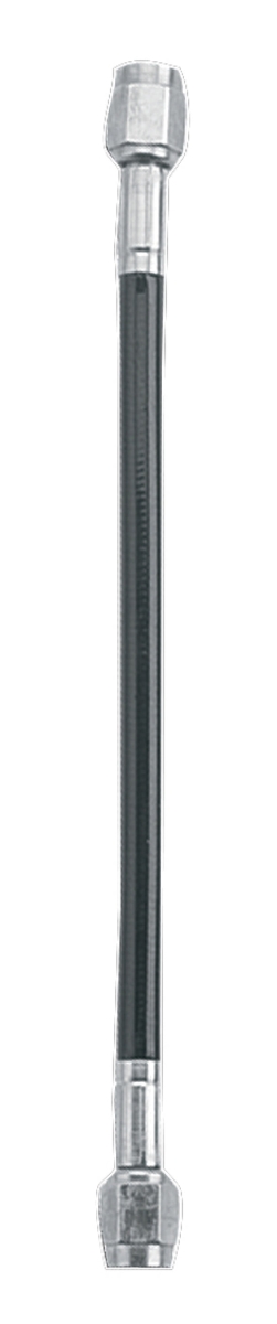 312016-BL 16 in. Straight x Straight Ext Black Covered Assembly with -3AN