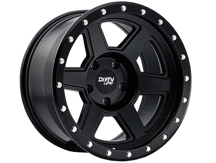 17 x 9 in. 9315 Compound Matte Black Wheel - 6 x 139.7 Bolt Pattern, -12mm Offset & 106mm Hub