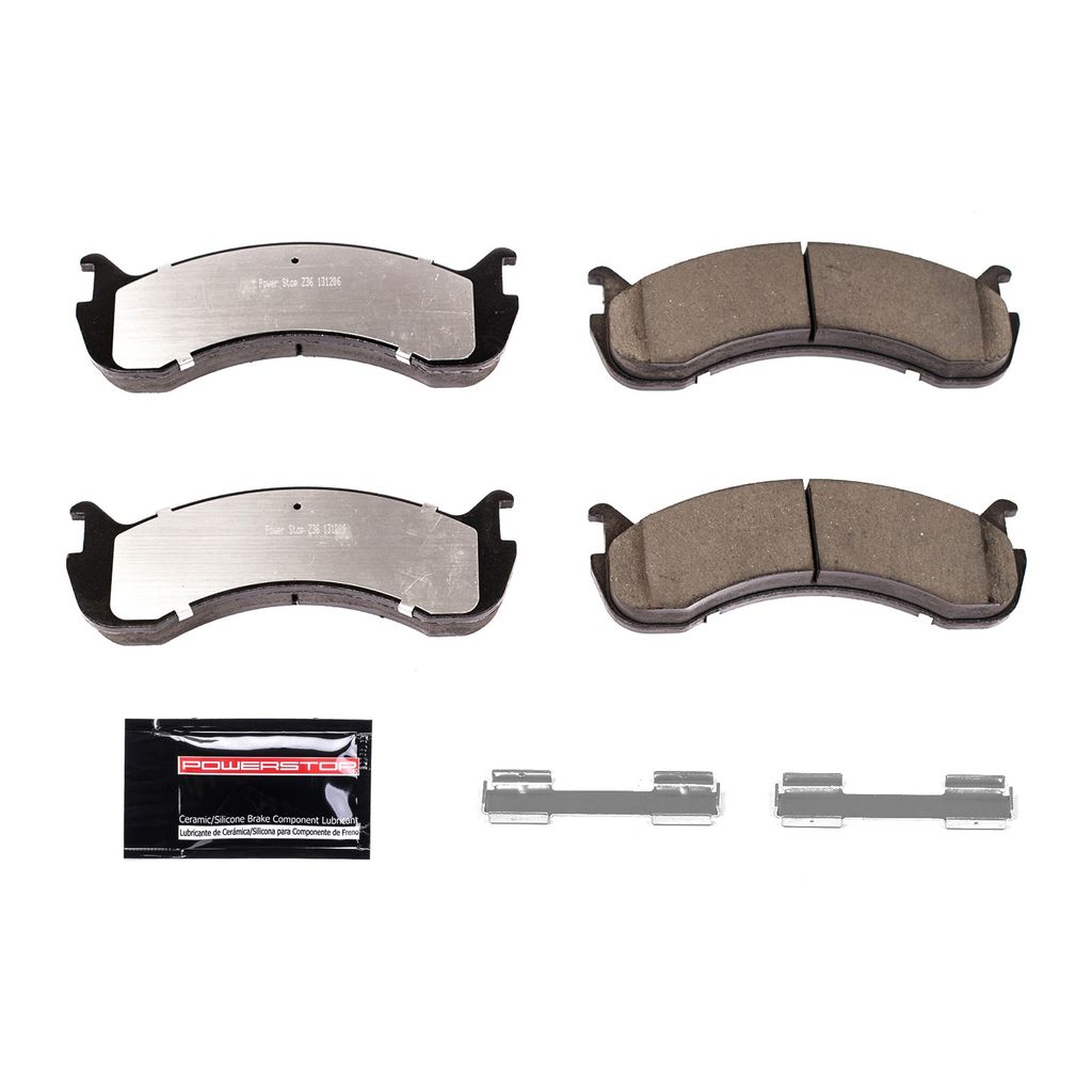 PowerStop Z36-786 Front or Rear Z36 Truck & Tow Brake Pads with Hardware for 2011-2016 Ford F59