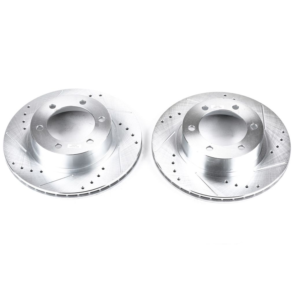 PowerStop JBR794XPR Front Evolution Drilled & Slotted Rotors for 1996-2002 Toyota 4Runner - Set of 2