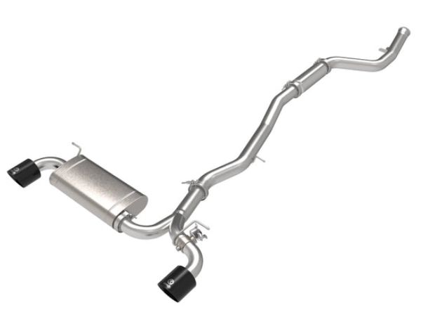 AFe 49-36050-B 2.5-3 in. 304 Stainless Steel CB Exhaust with Black Tips for 2021 Toyota Supra 2.0L POWER Takeda