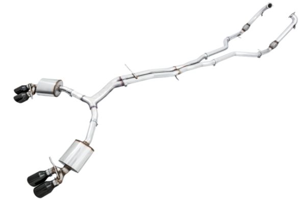 102 mm Tips Touring Edition Exhaust with Non-Resonated for Tips - Black