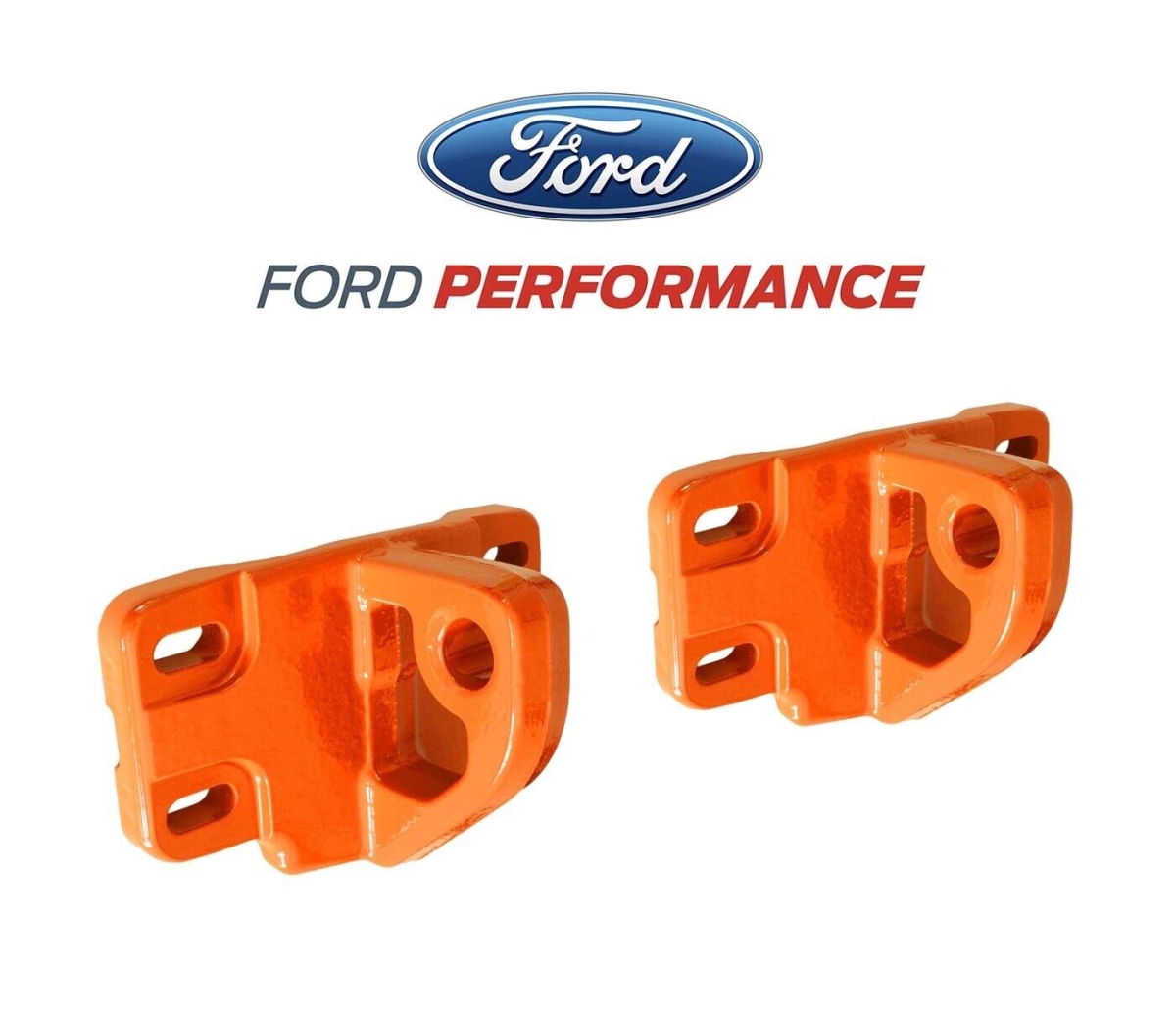 M-18954-BO Front Bumper Orange Tow Hooks for 2021 Plus Bronco - Set of 2