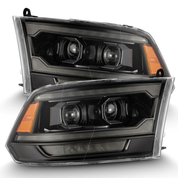 880560 Plank Style LED Projector Headlight with Active Light, Seq Signal & DRL - Alpha Black