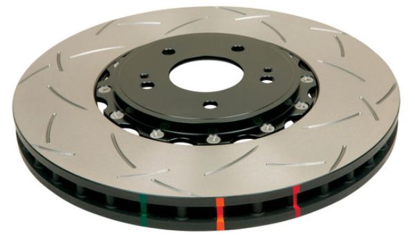 5928BLKS Various Front Slotted 5000 Series Rotor Assembled with Black Hat for Nissan Skyline - 2 Piece