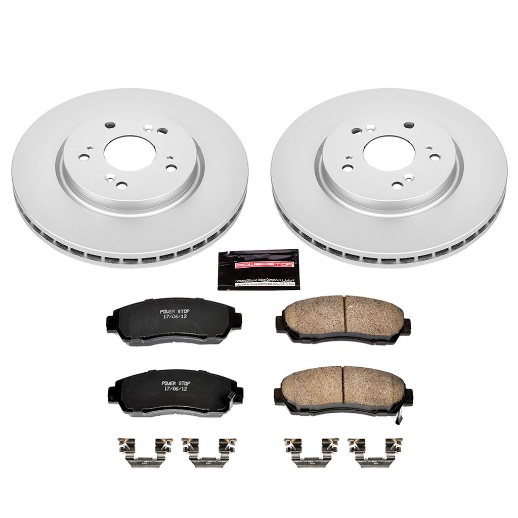 Front Z17 Evolution Geomet Coated Brake Kit for 2007-2012 Acura RDX