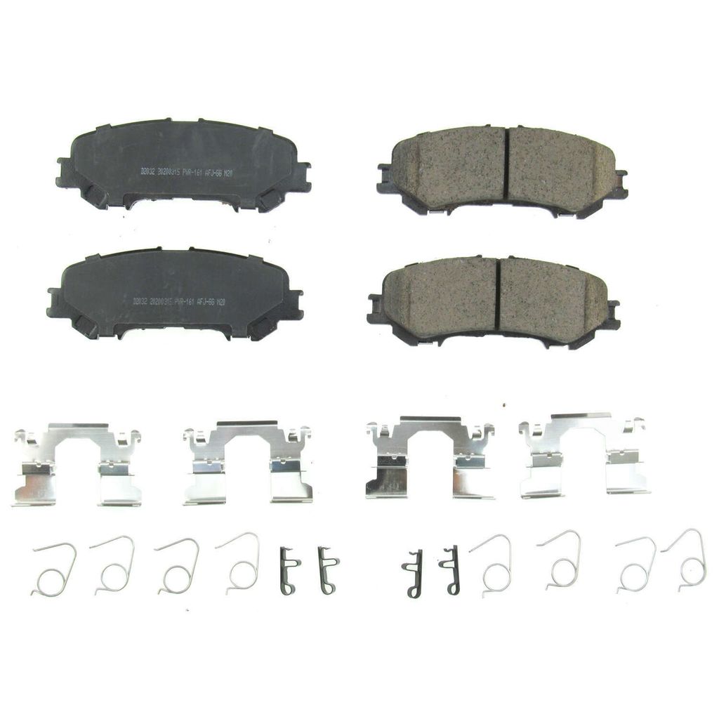 PowerStop 17-2032 Rear Z17 Evolution Ceramic Brake Pads with Hardware for 2017-2019 Nissan Titan
