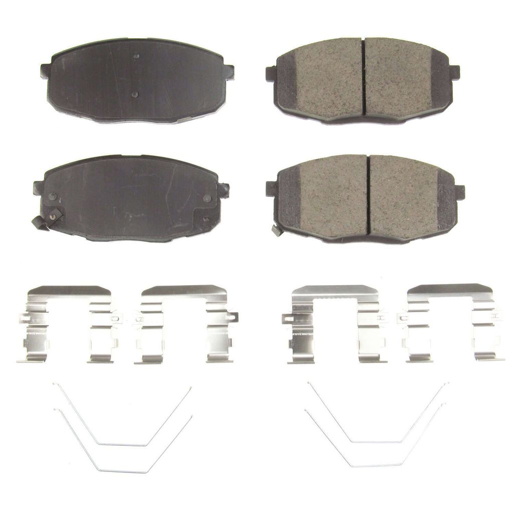 PowerStop 17-2035 Front Z17 Evolution Ceramic Brake Pads with Hardware for 2018 Hyundai Elantra GT