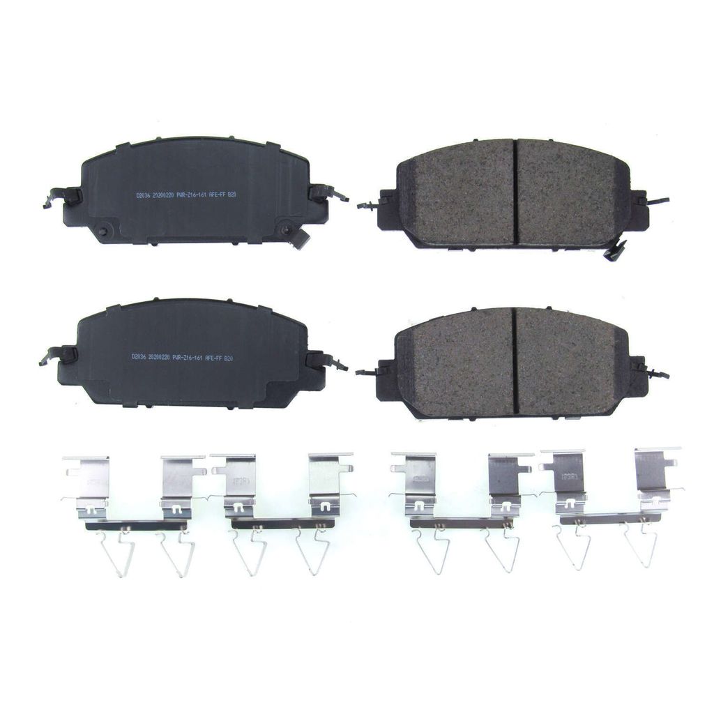 PowerStop 17-2036 Front Z17 Evolution Ceramic Brake Pads with Hardware for 2018-2019 Honda Clarity