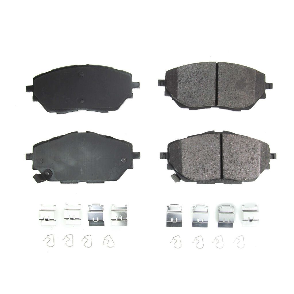 PowerStop 17-2065 Front Z17 Evolution Ceramic Brake Pads with Hardware for 2018-2019 Toyota C-HR