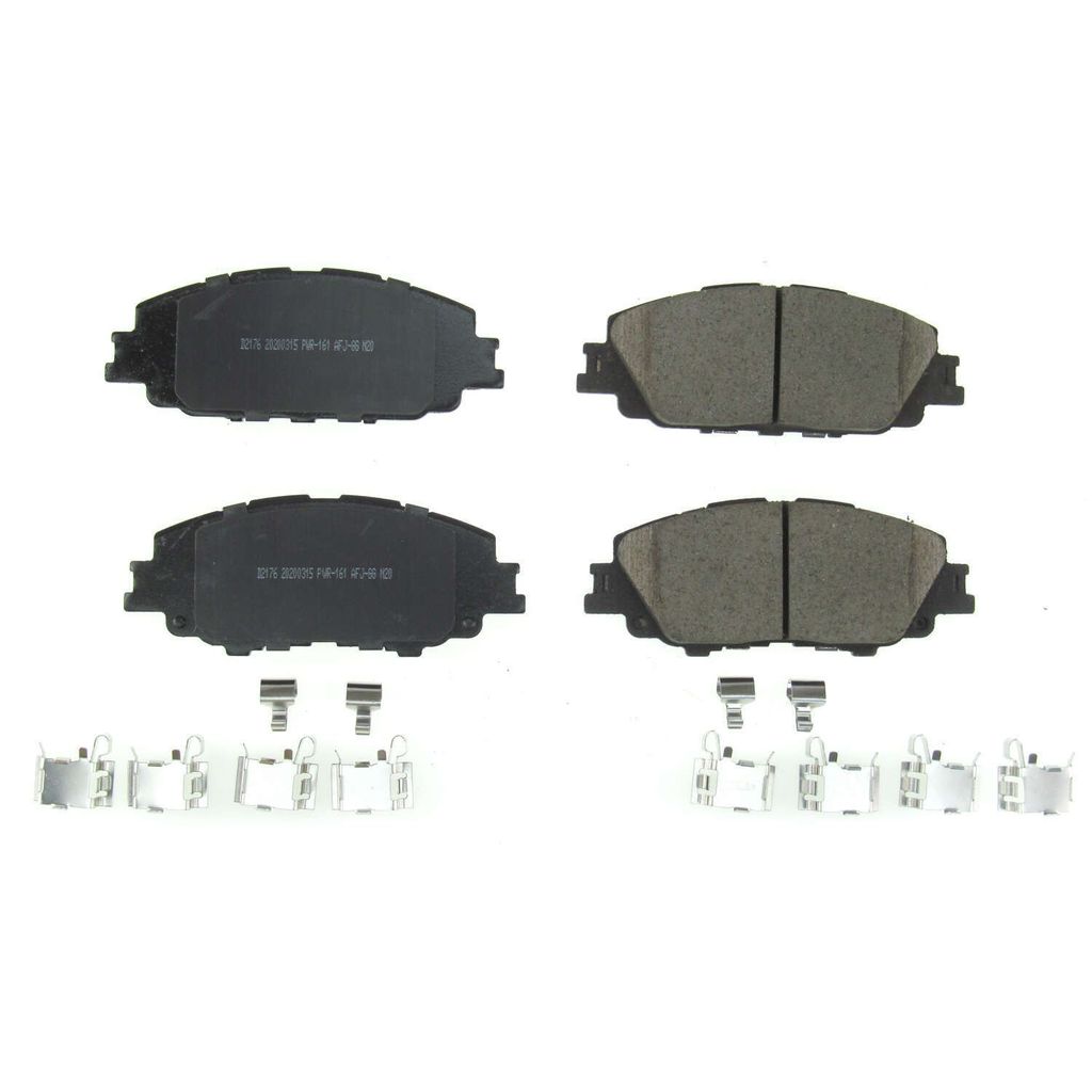 PowerStop 17-2176 Front Z17 Evolution Ceramic Brake Pads with Hardware for 2019 Toyota Corolla