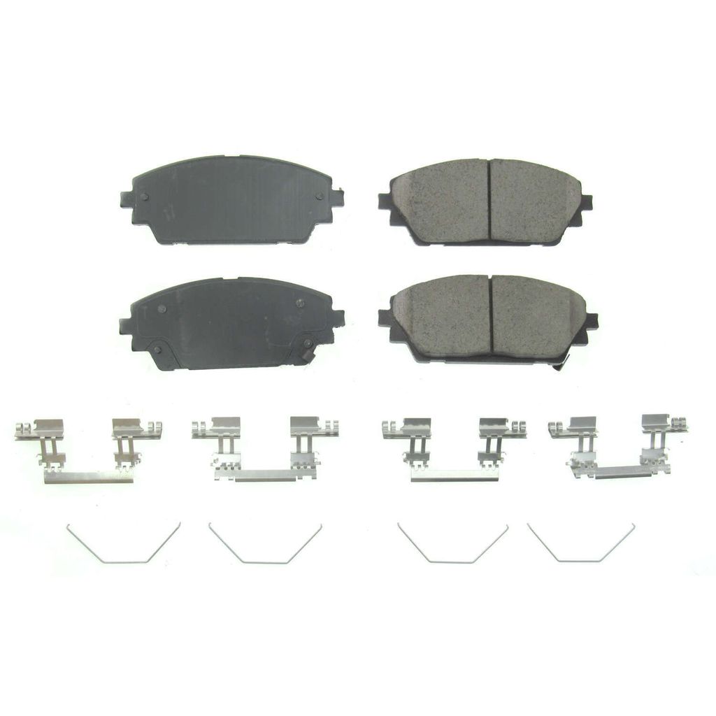 Front Z17 Evolution Ceramic Brake Pads with Hardware for 2019 Mazda 3