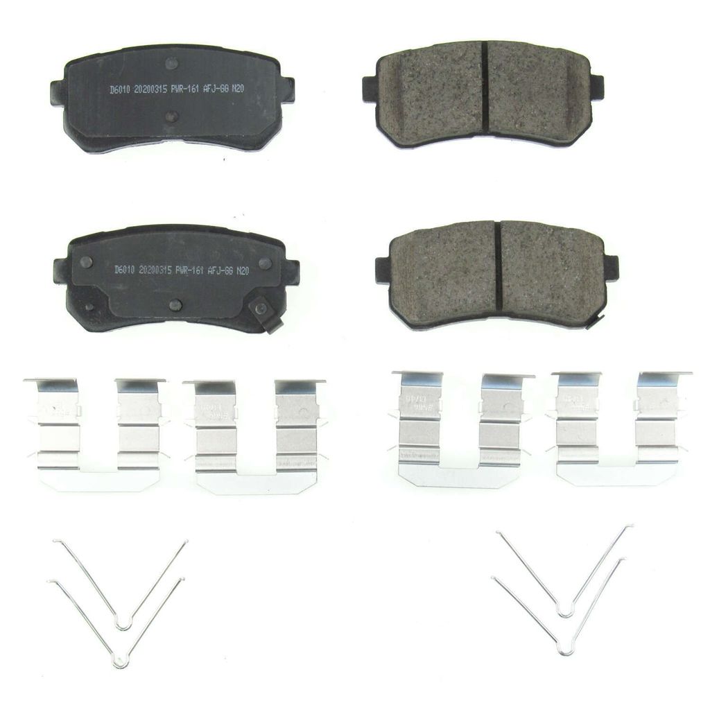 PowerStop 17-6010 Rear Z17 Evolution Ceramic Brake Pads with Hardware for 2018-2019 Hyundai Kona
