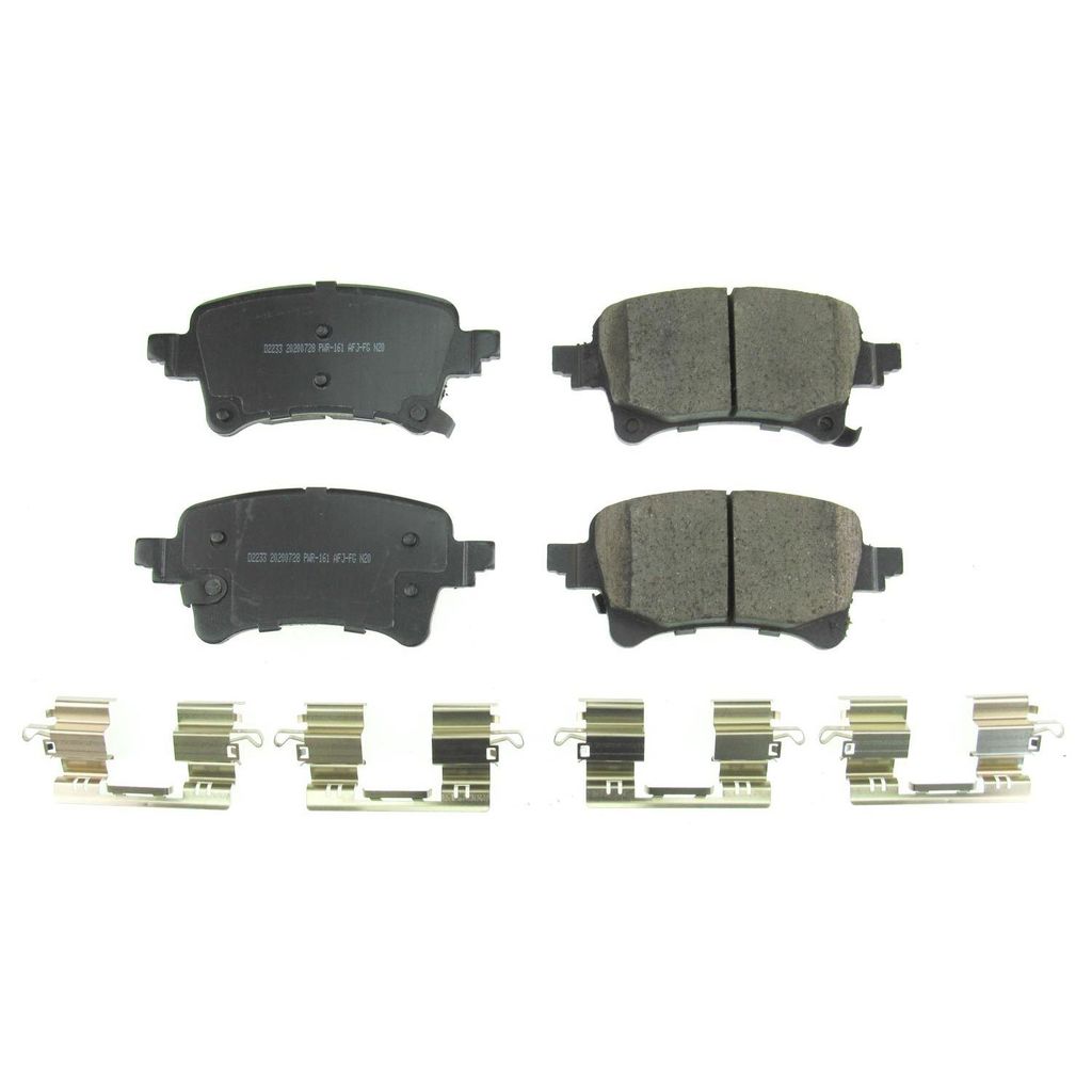 PowerStop 17-2233 Rear Z17 Evolution Ceramic Brake Pads with Hardware for 2020 Jeep Gladiator