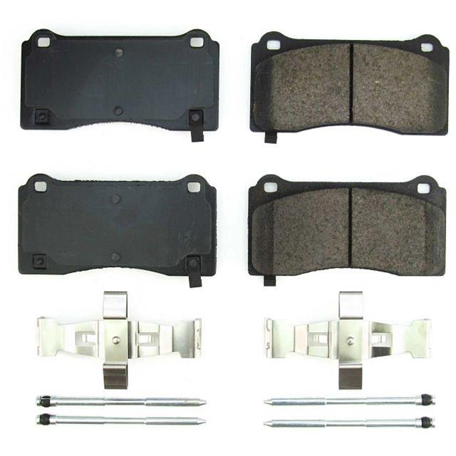 PowerStop 17-2195 Front Z17 Evo Ceramic Brake Pads with Hardware for 2017-21 Tesla Model 3