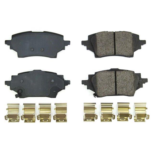 PowerStop 17-2202 Rear Z17 Evo Ceramic Brake Pads with Hardware for 2019-21 Toyota C-HR