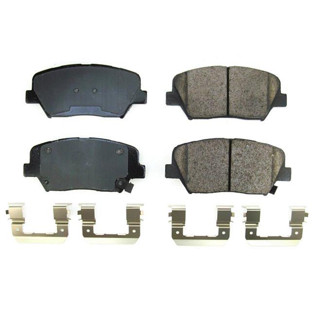 PowerStop 17-2242 Front Z17 Evo Ceramic Brake Pads with Hardware for 2019-21 Hyundai Nexo