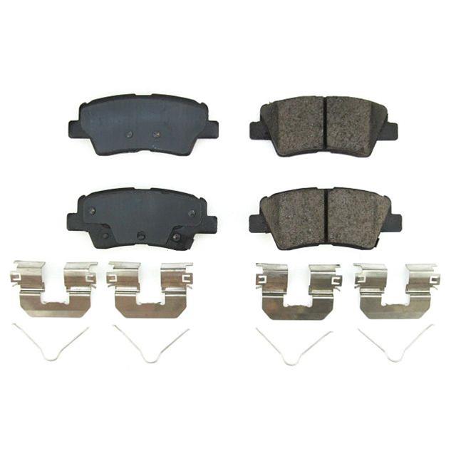PowerStop 17-2098 Rear Z17 Evo Ceramic Brake Pads with Hardware for 2019-21 Hyundai Nexo