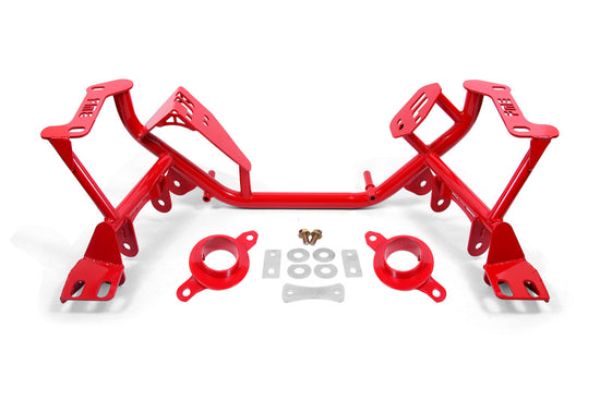 KM732R K-Member Standard Version with Spring Perches for 1979-95 Ford Mustang - Red