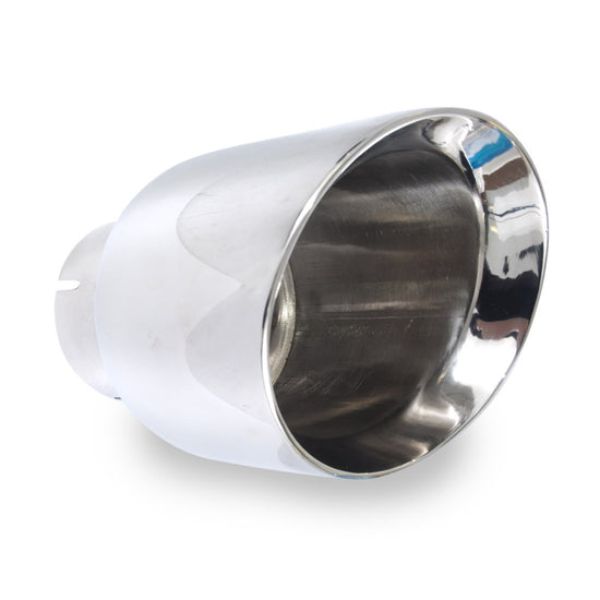 4 in. Body 3 in. Inlet Conical Double Wall Slash Cut Exhaust Tip