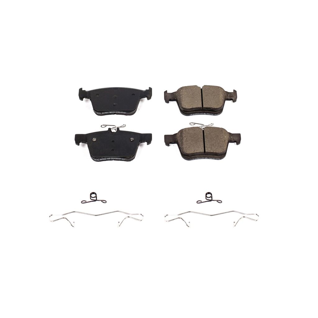 PowerStop 17-1761 Rear Z17 Evolution Ceramic Brake Pads with Hardware for 2015-2019 Audi A3