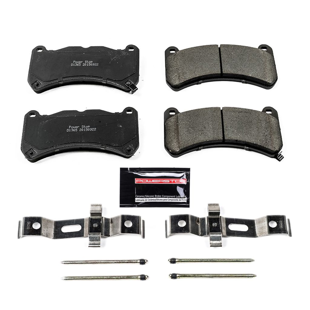 PowerStop Z23-1365 Front Z23 Evolution Sport Brake Pads with Hardware for 2013-2014 Ford Mustang