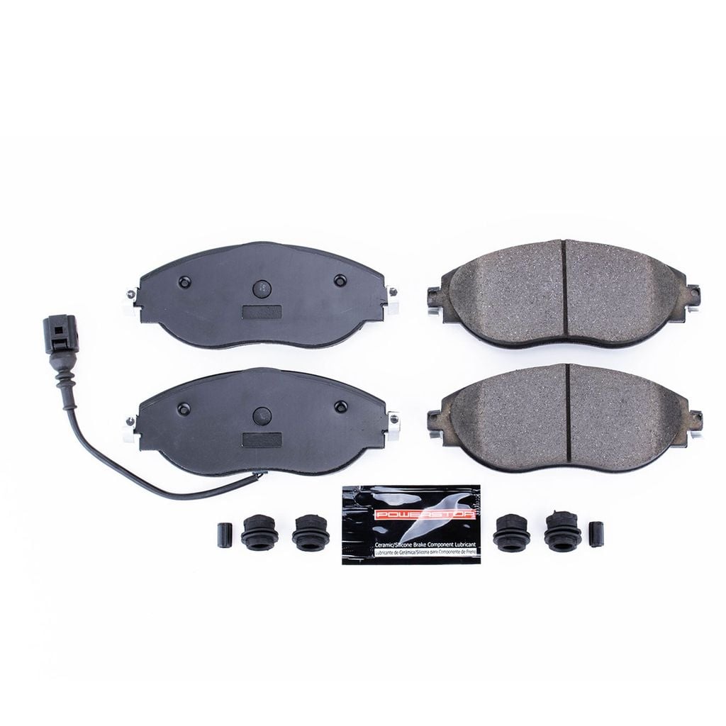 PowerStop Z23-1633 Front Z23 Evolution Sport Brake Pads with Hardware for 2019 Audi A3 Quattro