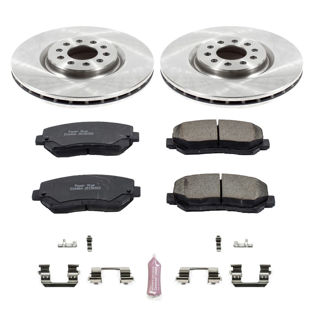 PowerStop KOE6538 Front Autospecialty Brake Kit for 2015-2017 Chrysler 200