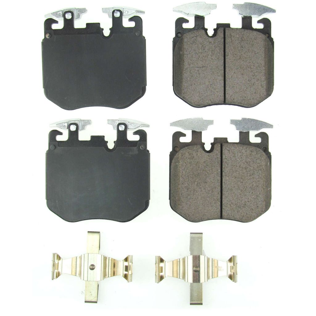 PowerStop 17-1868 Front Z17 Evolution Ceramic Brake Pads with Hardware for 2017-2019 BMW 540i