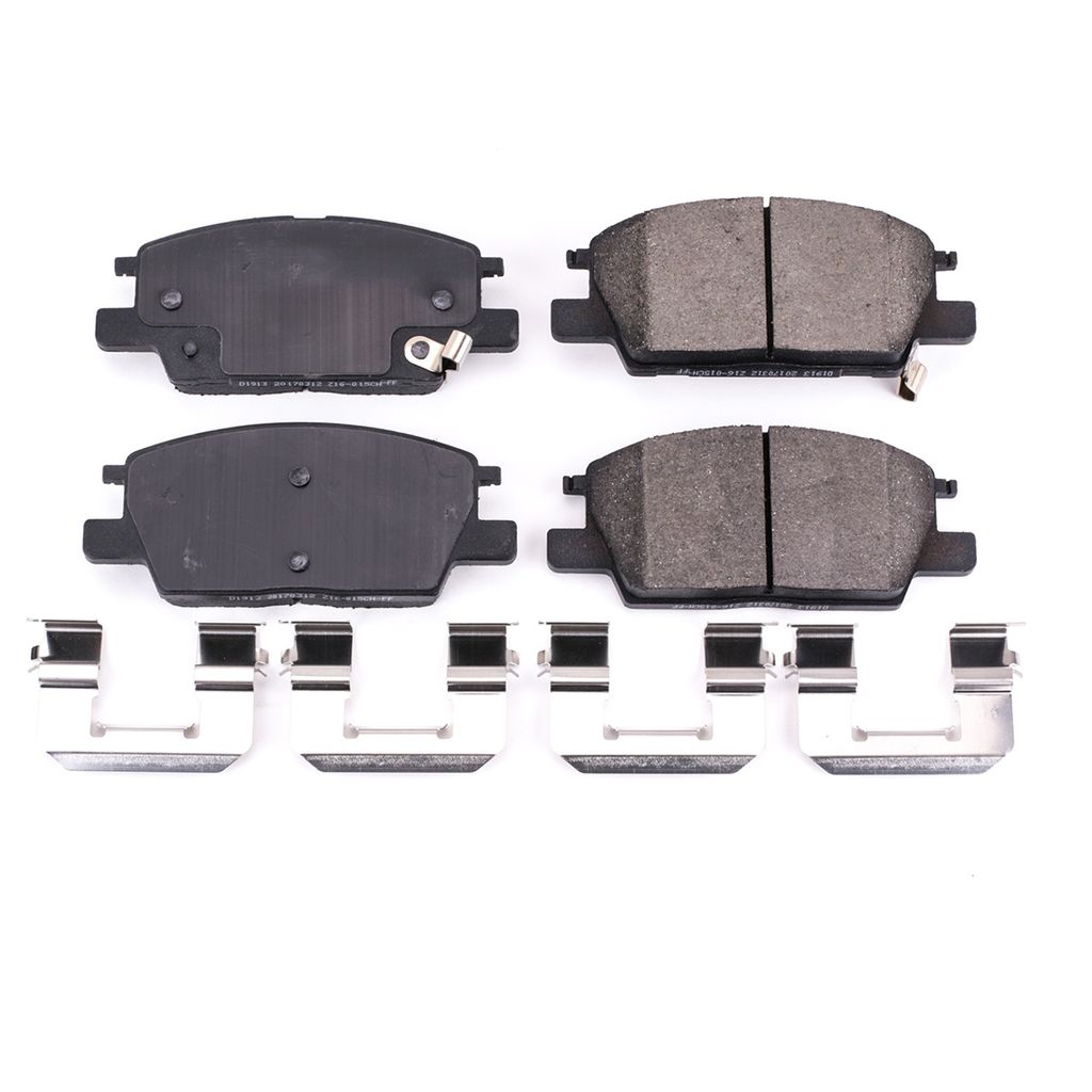 PowerStop 17-1913 Front Z17 Evolution Ceramic Brake Pads with Hardware for 2017-2019 Buick LaCrosse