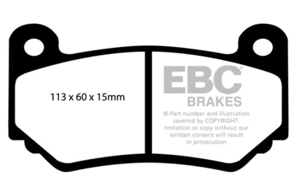Picture of EBC DP51377NDX AP Racing Caliper CP7600 Bluestuff NDX Front Brake Pads