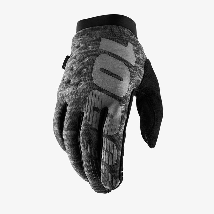Picture of 100 Percent 10016-007-11 Brisker Cold-Weather Gloves&#44; Heather Grey - Medium