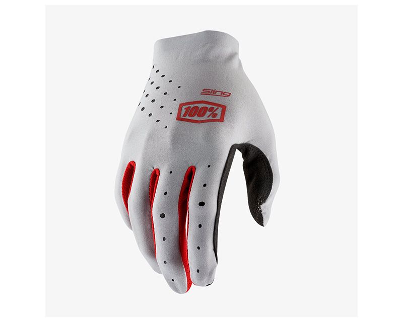 Picture of 100 Percent 10023-00016 Sling MX Bike Gloves&#44; Grey - Medium