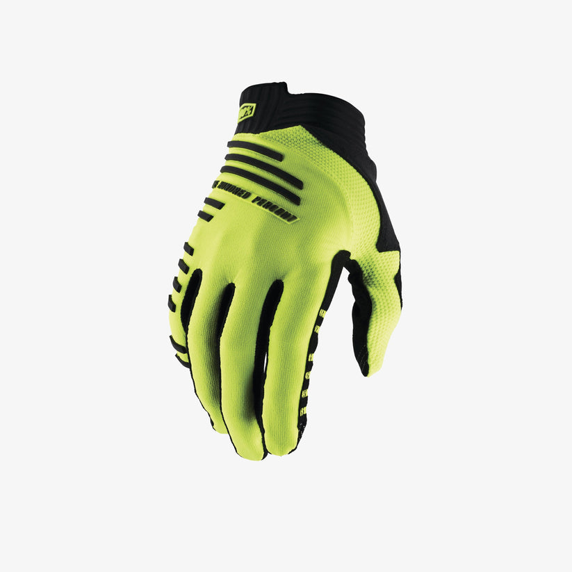 Picture of 100 Percent 10027-00010 R-Core MTB Gloves&#44; Fluo Yellow - Small