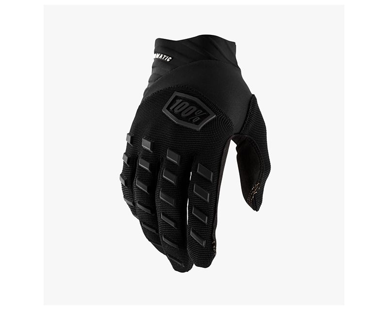 Picture of 100 Percent 10028-376-07 Airmatic Youth Gloves&#44; Black & Charcoal - Extra Large