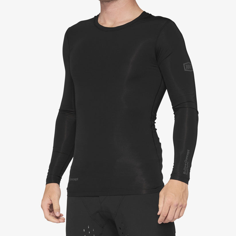 Picture of 100 Percent 40004-00002 R-Core Concept Long Sleeve Jersey&#44; Black - Large