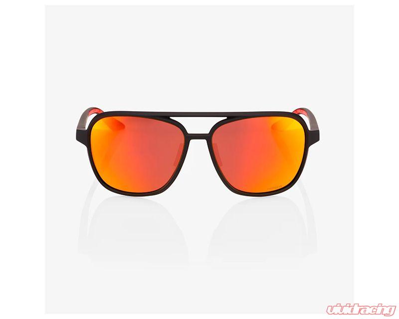 Picture of 100 Percent 60017-00002 Kasia Sunglasses&#44; Soft Tact Black & Hiper Red Multilayer Mirror Lens