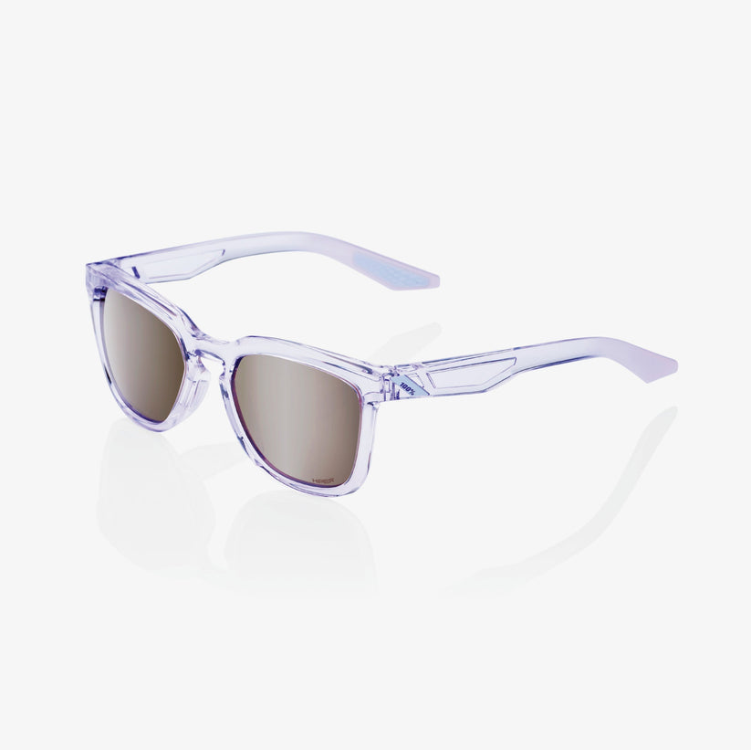 Picture of 100 Percent 60027-00007 Hudson Sunglasses&#44; Polished Translucent Lavender & Hiper Silver Mirror Lens