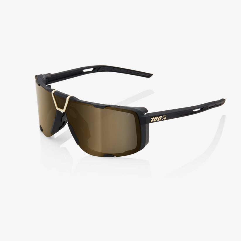 Picture of 100 Percent 61045-258-01 Eastcraft Sunglasses&#44; Soft Tact Black & Gold Mirror Lens