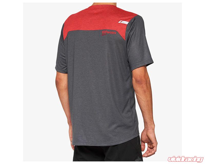 Picture of 100 Percent 40014-00013 Airmatic Jersey&#44; Charcoal & Red - Extra Large