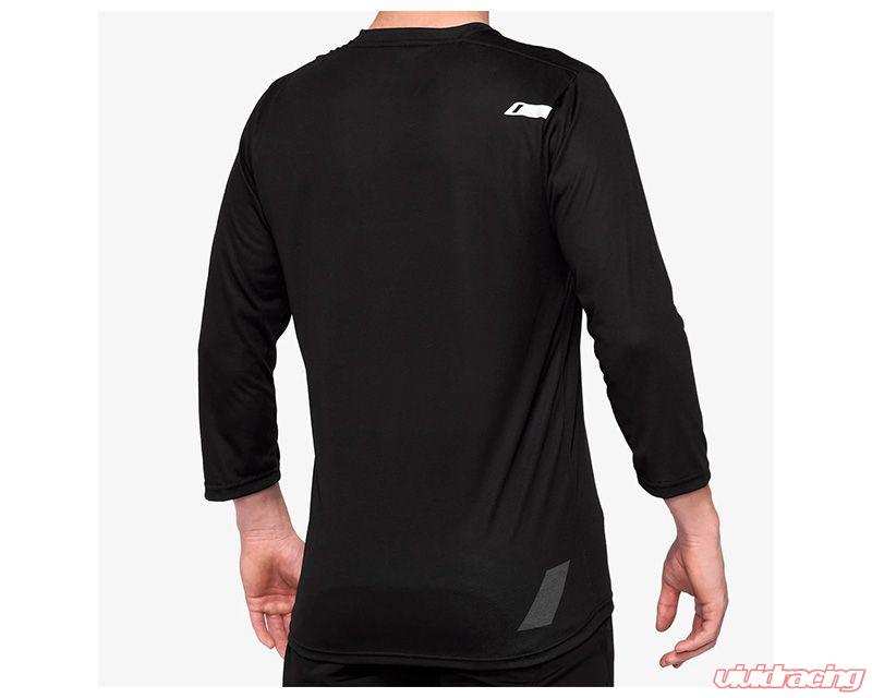 Picture of 100 Percent 40018-00003 Airmatic 3 by 4 Sleeve Jersey&#44; Black - Extra Large