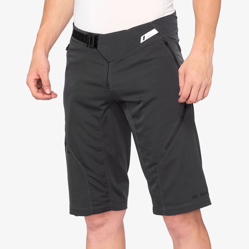 Picture of 100 Percent 40021-00014 Airmatic Shorts&#44; Charcoal - Size 28