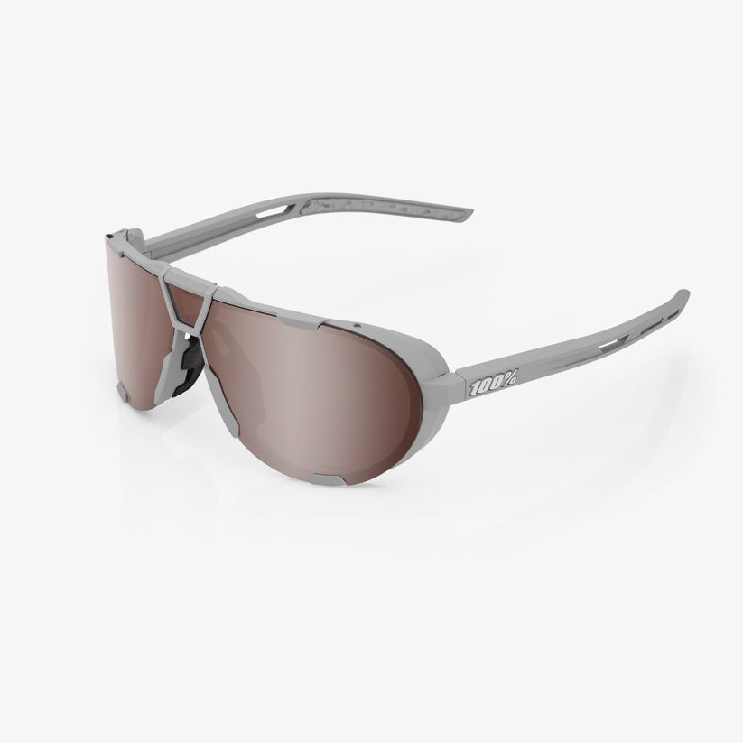 Picture of 100 Percent 61046-469-01 Westcraft Sunglasses&#44; Soft Tact Cool Grey & Hiper Crimson Silver Mirror Lens