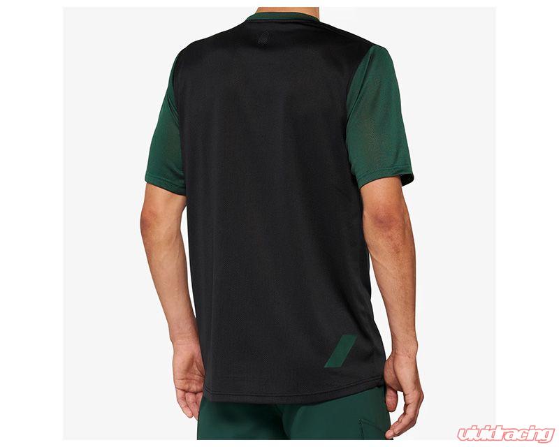 Picture of 100 Percent 40027-00002 Ridecamp Jersey&#44; Black & Forest Green - Large