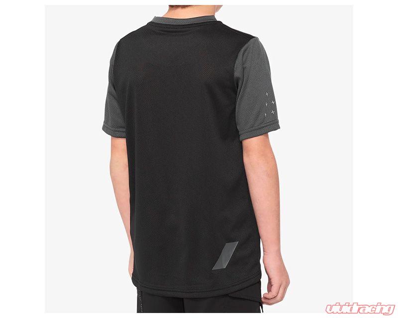 Picture of 100 Percent 40031-00001 Ridecamp Youth Jersey&#44; Black & Charcoal - Medium
